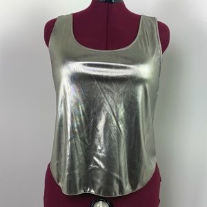 Deena Gold Tank Top Size Medium
